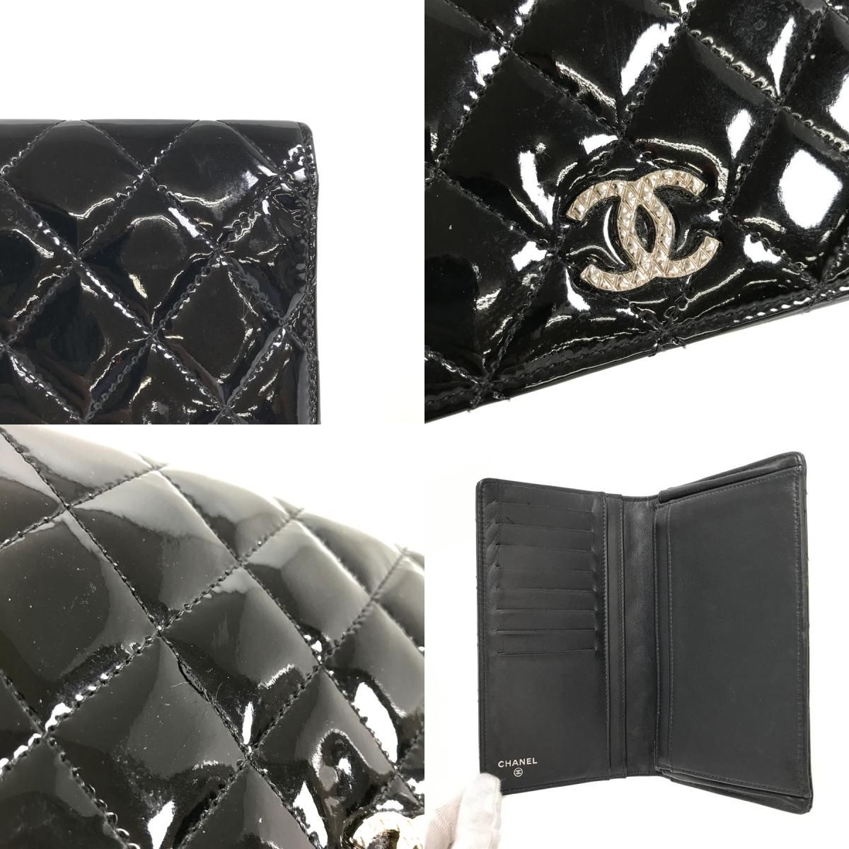 シャネル CHANEL ブリリアント ココマーク エナメル A48691 ブラック