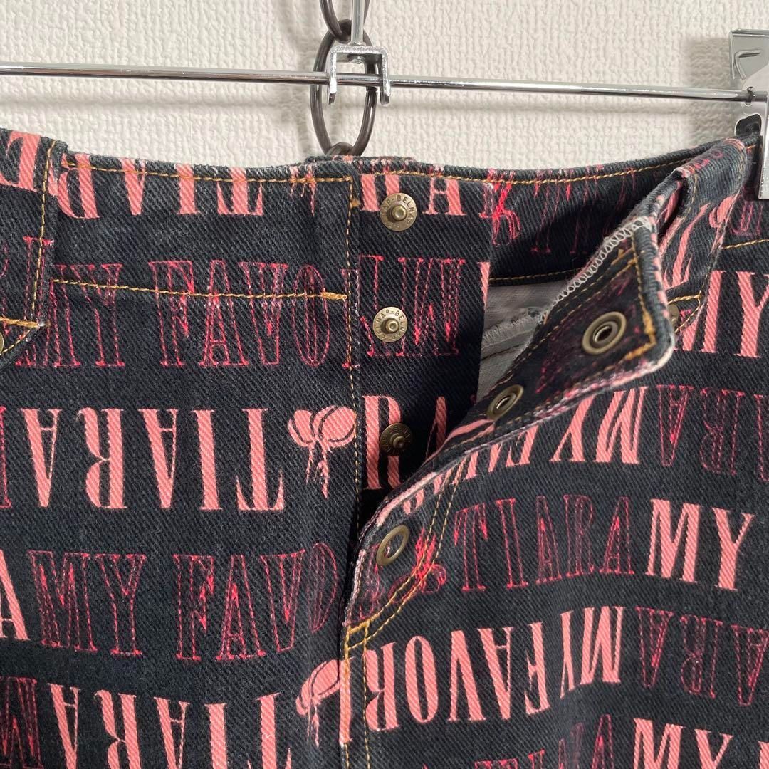 ティアラ ミニスカート デニム ヒョウ ゼブラ y2k 平成ギャル グランジ