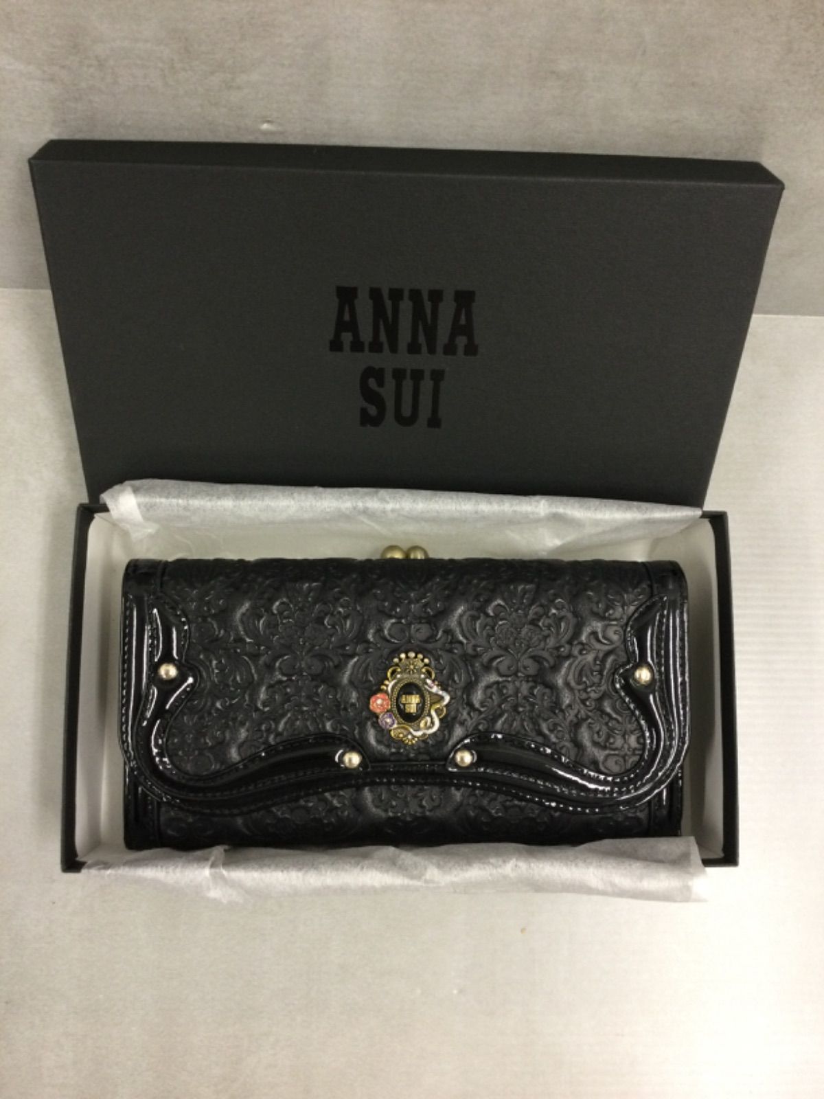 J295 Y ANNA SUI アナスイ 長財布 本革 セルパン 316110