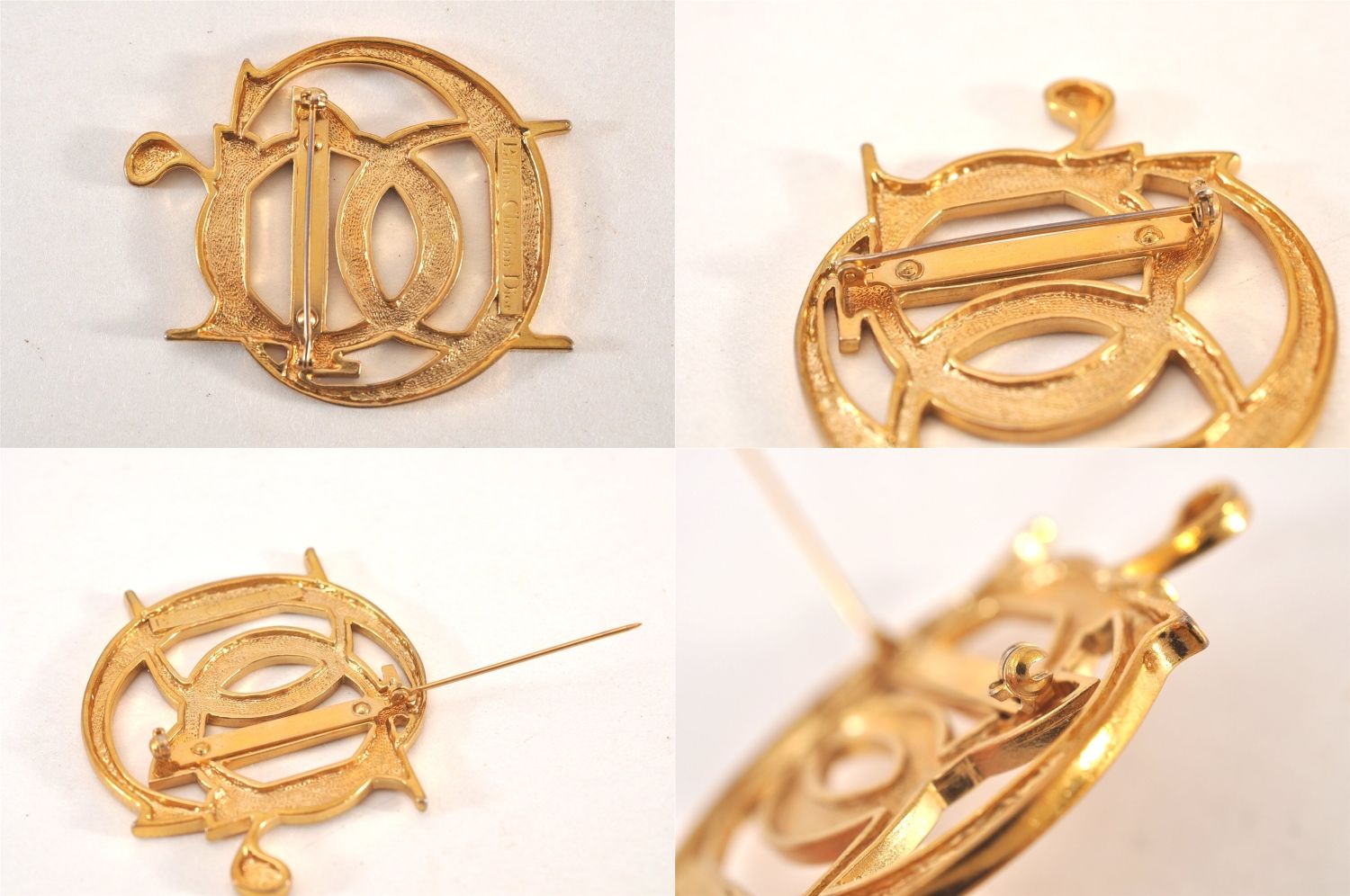 Christian Dior ディオール ヴィンテージ 紐 モチーフ ブローチ