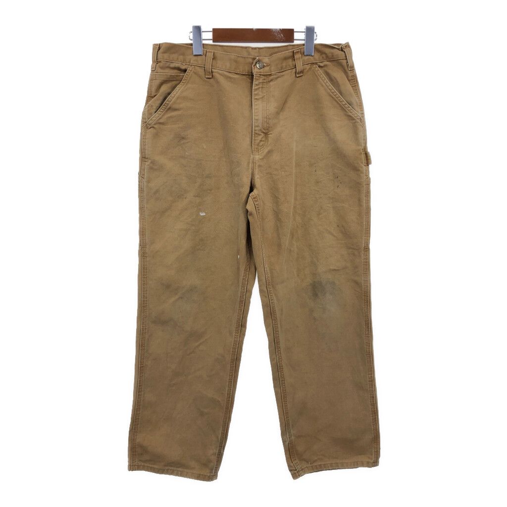Carhartt カーハート ダック ペインターパンツ ワーク ブラウン (メンズ W36 L30) 中古 古着 R1508