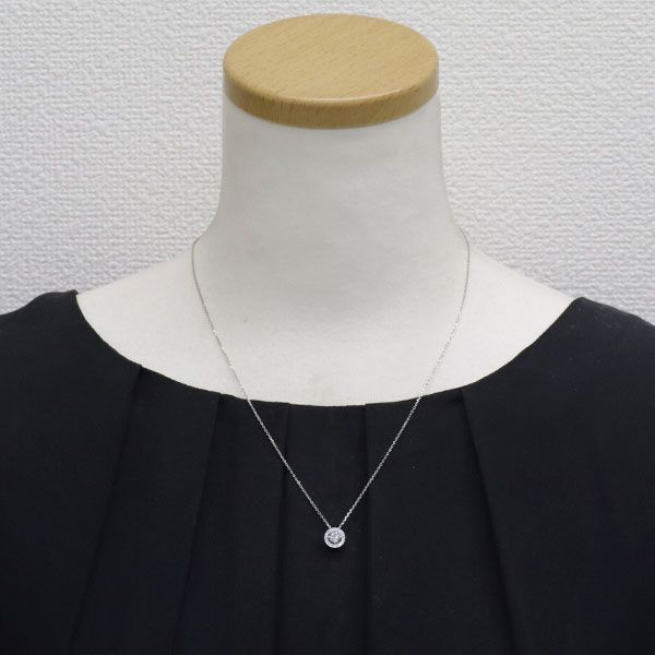フォーエバーマーク Pt ダイヤモンド ペンダントネックレス 0.31ct D0 