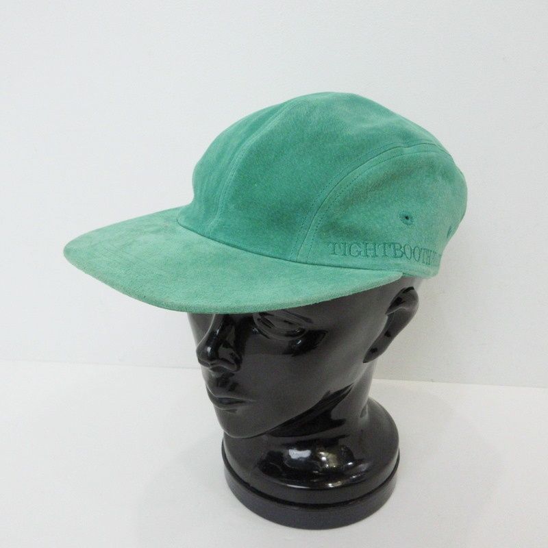 姫路東店】 中古 TIGHTBOOTH PRODUCTION | タイトブースプロダクション キャップ SUEDE CAMP CAP グリーン  【118】 - メルカリ