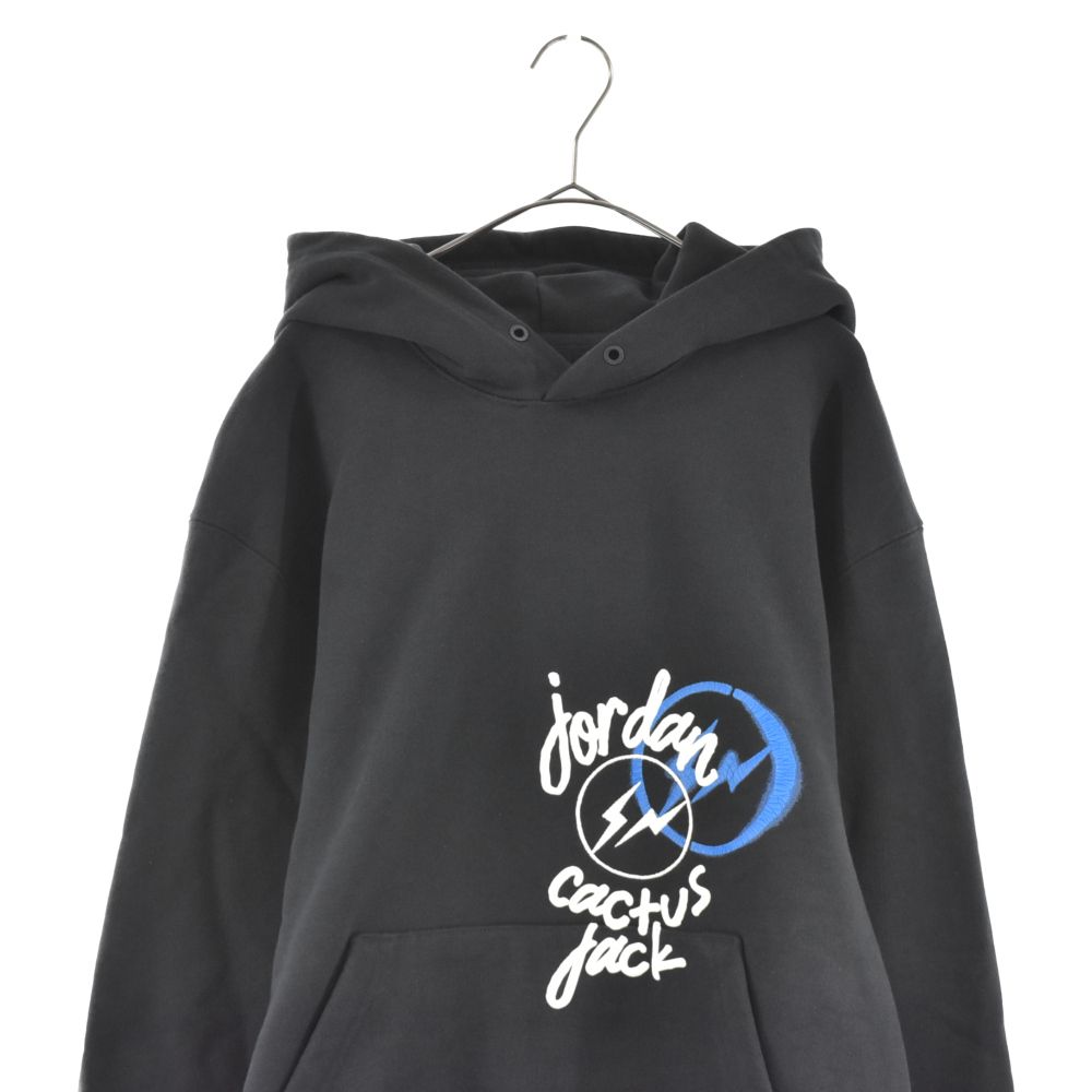 NIKE (ナイキ) ×Travis Scott/Fragment Design Jordan MJ TSF Hoodie プルオーバーパーカー  ブラック トラヴィススコット/フラグメント DJ0615-010 - メルカリ