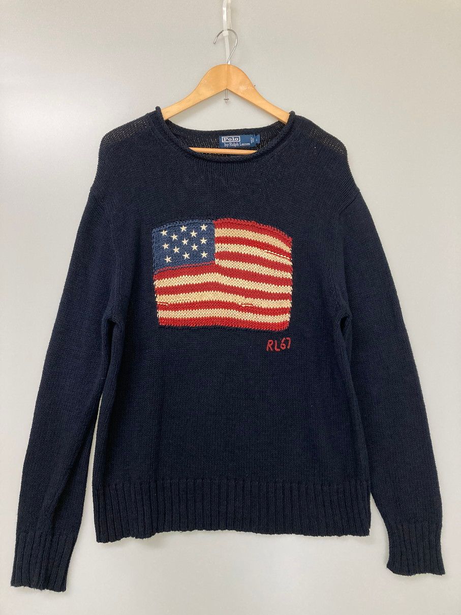 品 POLO RALPH LAUREN ポロ ラルフローレン 星条旗 セーター トップス 147-251022-cn-06-min