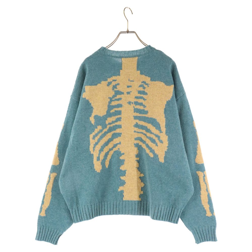 72センチ肩幅KAPITAL キャピタル 5G BONE Crew Sweater ダメージ加工 