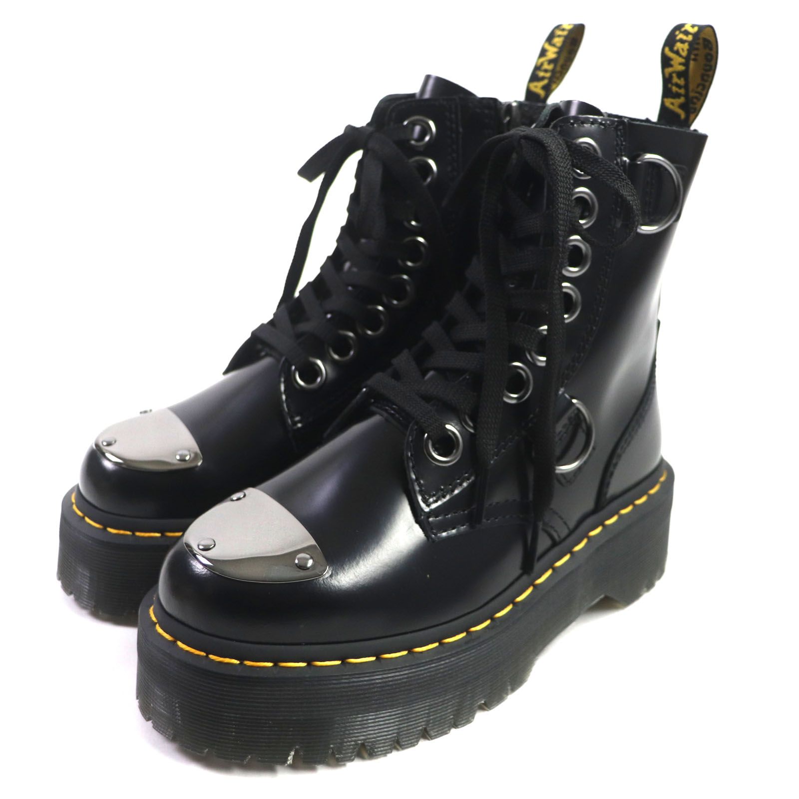 未使用品▽Dr.Martens ドクターマーチン 30789001 JADON ALT ジェドン レザー レースアップ ブーツ ブラック UK 3  箱付き レディース - メルカリ