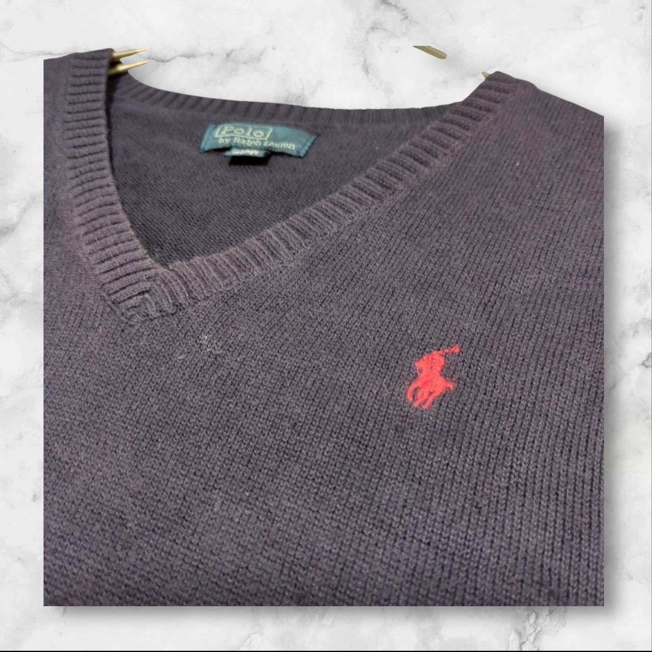 ポロラルフローレン】（160）キッズ ニットベスト ポニー刺繍