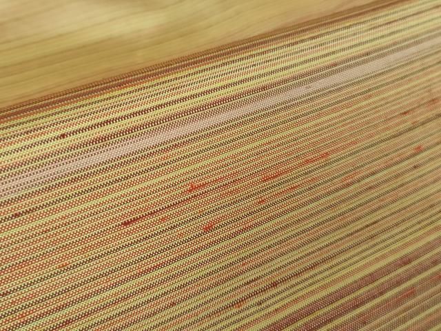 平和屋着物□極上 紅花紬 米沢 横縞 逸品 未使用 DZAA7401kh5 - メルカリ