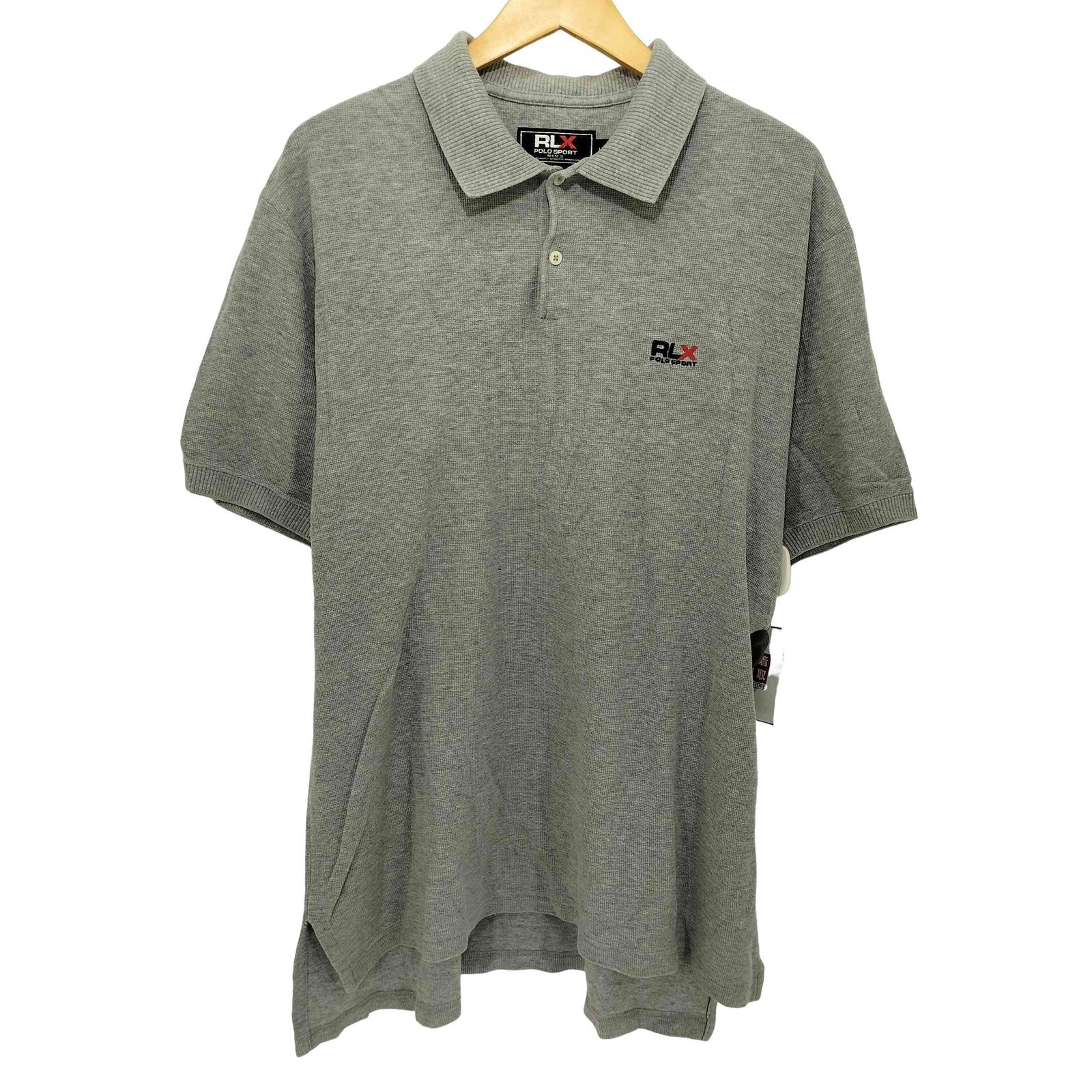 ラルフローレン　ワッフル布地ポロシャツ アールエルエックスラルフローレン RLX RALPH LAUREN ロゴ刺繍