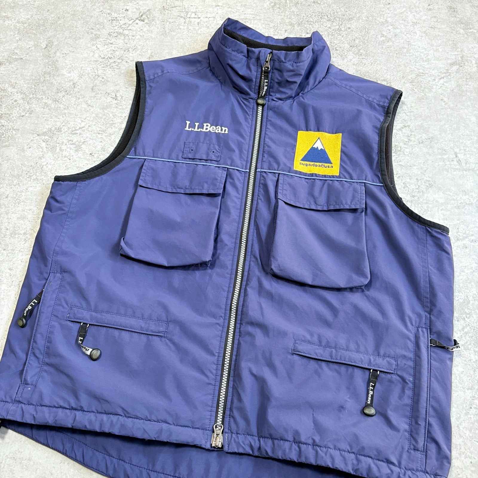 90～00s L.L.Bean Fleece Lined Work Vest エルエルビーン フリース 