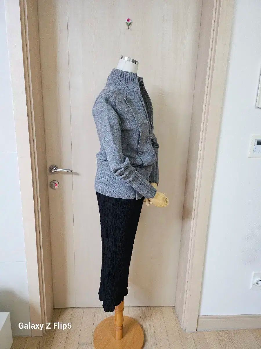 リネン ジップアップ