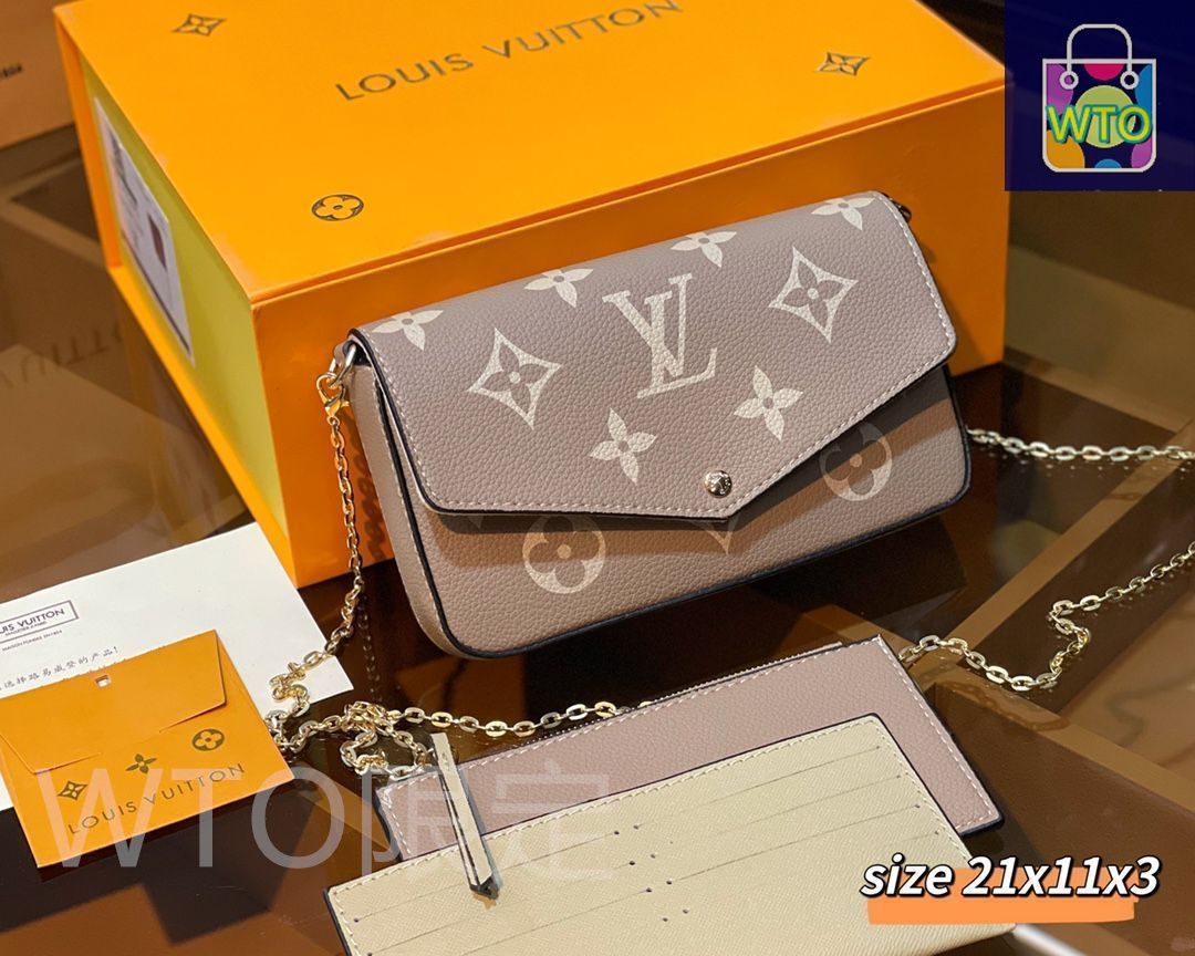 【新品・未使用】LOUIS VUITTON3点セット 3点セット】ルイヴィトンショルダーバッグ人気LOUIS VUITTON