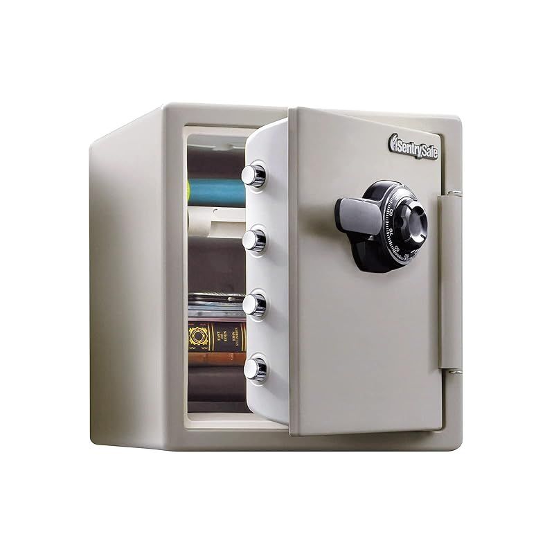 SENTRY (セントリー) 金庫 家庭用 UL規格 1時間 耐火 33.6L A4 ダイヤル トレイ ダブグレー JF123CT