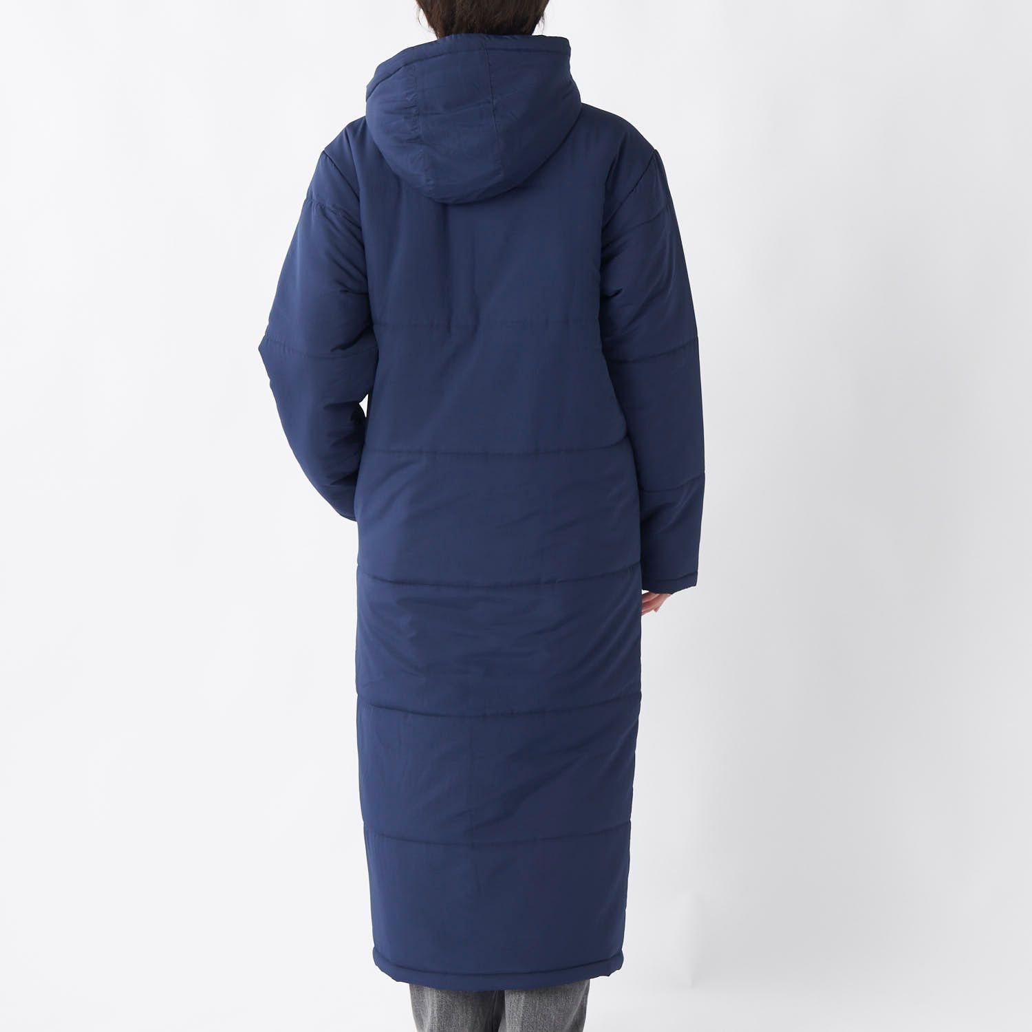 KAPPA ベンチコート ダウンジャケット ネイビー レディース 中綿ロング