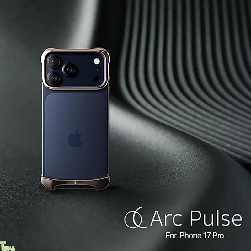 Arc Pulse iPhone 17 Pro 用 ケース アルミ バンパー 航空宇宙グレード A7075 鏡面加工 PVDコーティング アルミ合金 超々ジュラルミン 耐衝撃 衝撃吸収 二層レイヤー スライドオン装着 Magsafe対応 アル