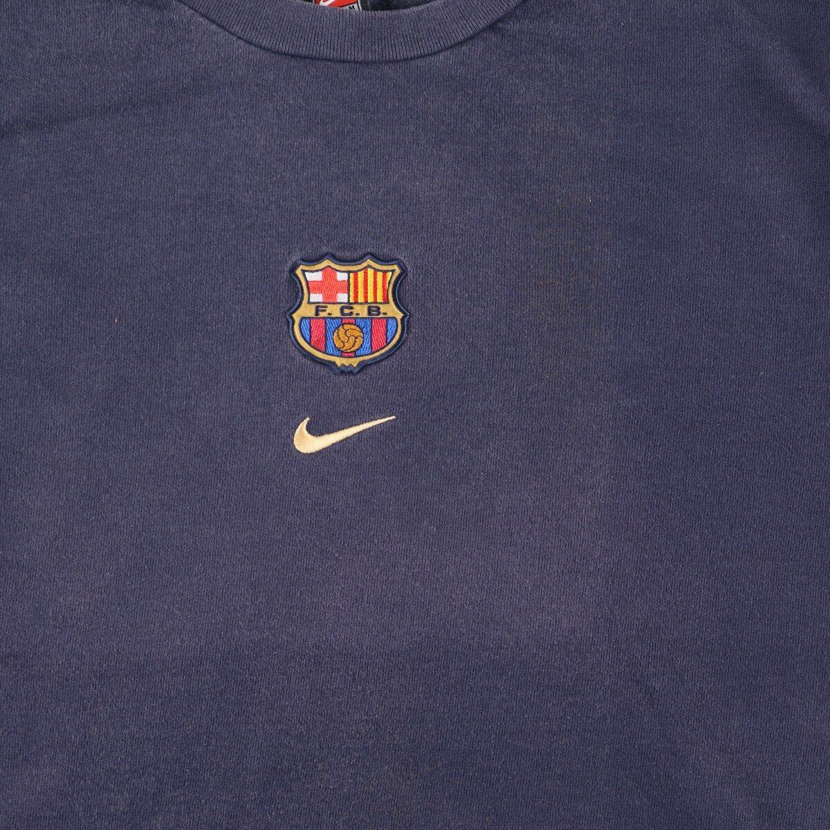 古着 90年代 ナイキ NIKE TEAM FCバルセロナ ワンポイントロゴ