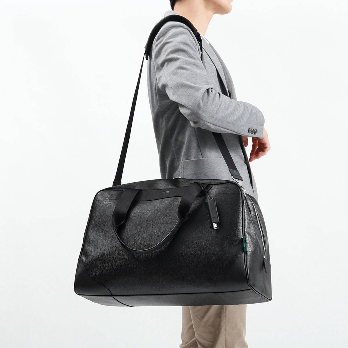 TUMI 961D3 ブラック レザー ボストンバッグ