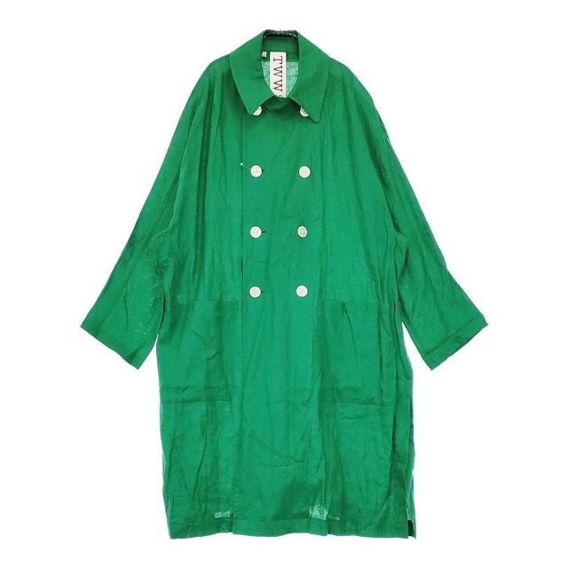 Traditional Weatherwear|Spick and Span リネン トレンチコート グリーン レディース トラディショナルウェザーウェア|スピックアンドスパン 5-0403M∞