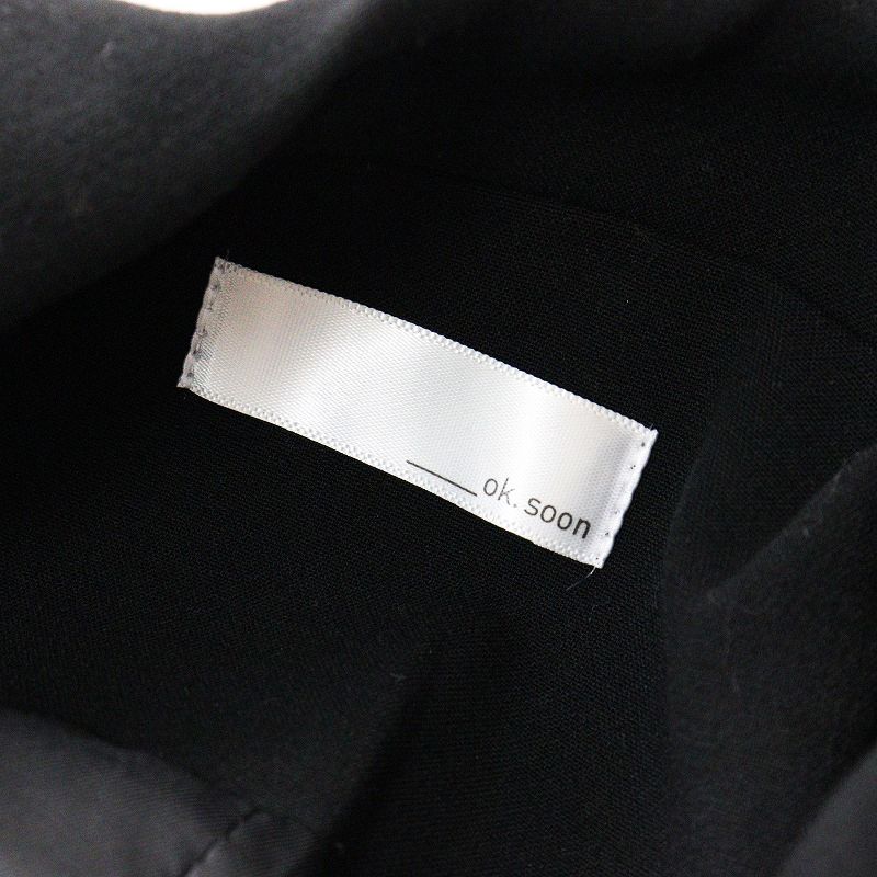 オクスン/ black set up suit  Sサイズ　未使用品 オクスン ok.soon black set up suit ブラック セットアップ
