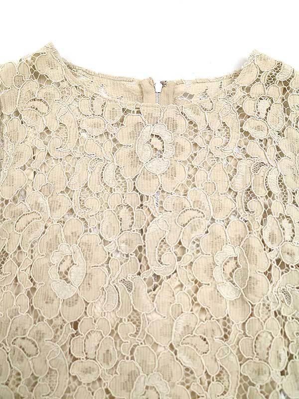 DOLCE&GABBANA ドルチェ＆ガッバーナ フラワーレースドレス