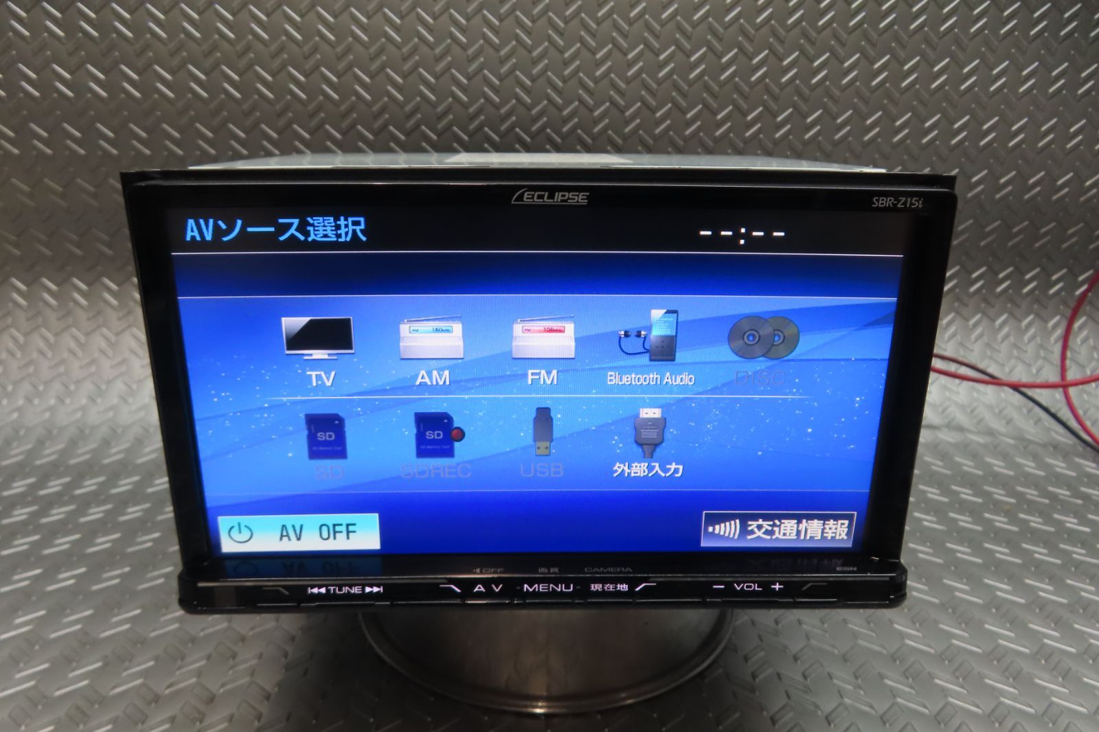 美品/完動品保証付W5914/スバル純正　イクリプス　SDナビ　SBR-Z15i　AVN-Z05i 同等品　TV地デジフルセグ内蔵 Bluetooth内蔵　TV視聴OK