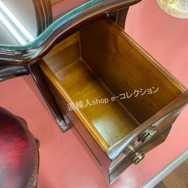 ビッグミラー ドレッサー マホガニー 輸入家具 エレガント 高級 化粧台