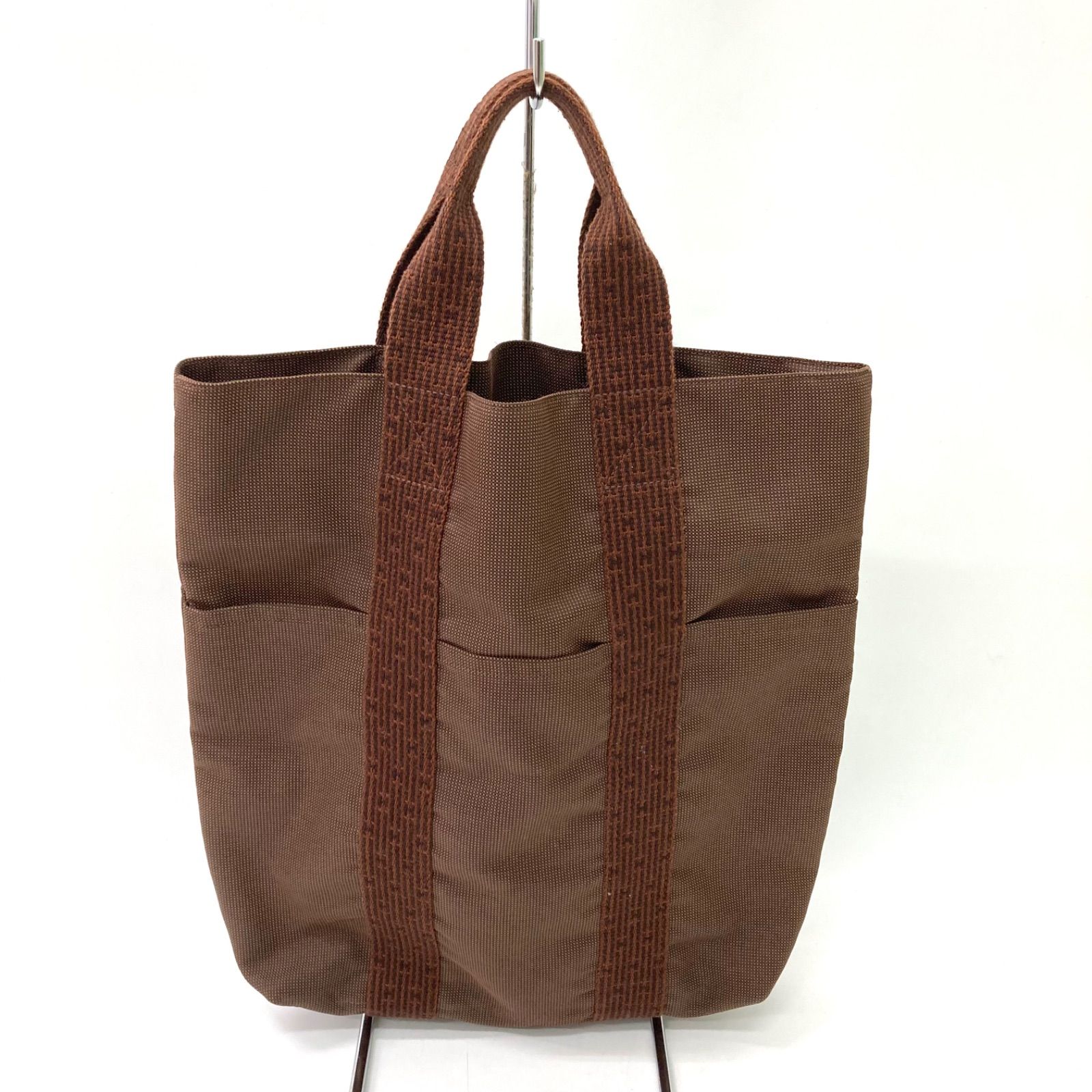HERMES】エルメス エールライン カバス ブラウン トートバッグ