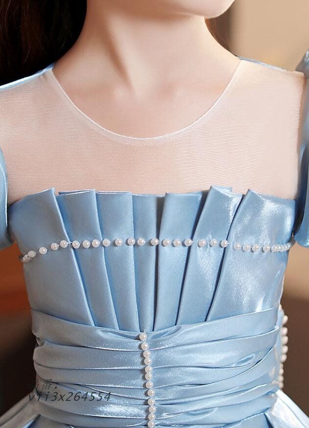 ロングドレス ブルー