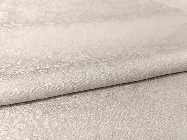 平和屋着物○上質な色無地 白藤色 鬼しぼ縮緬 正絹 逸品 未