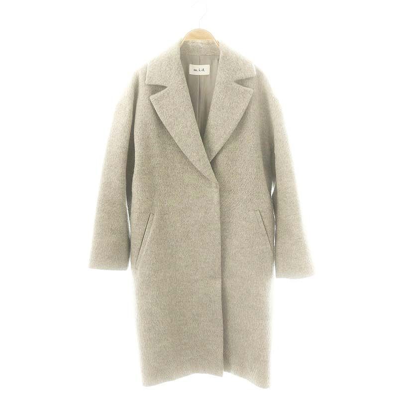 エムアイディー m，i，d， アルパカシャギーコクーンコート 38 M