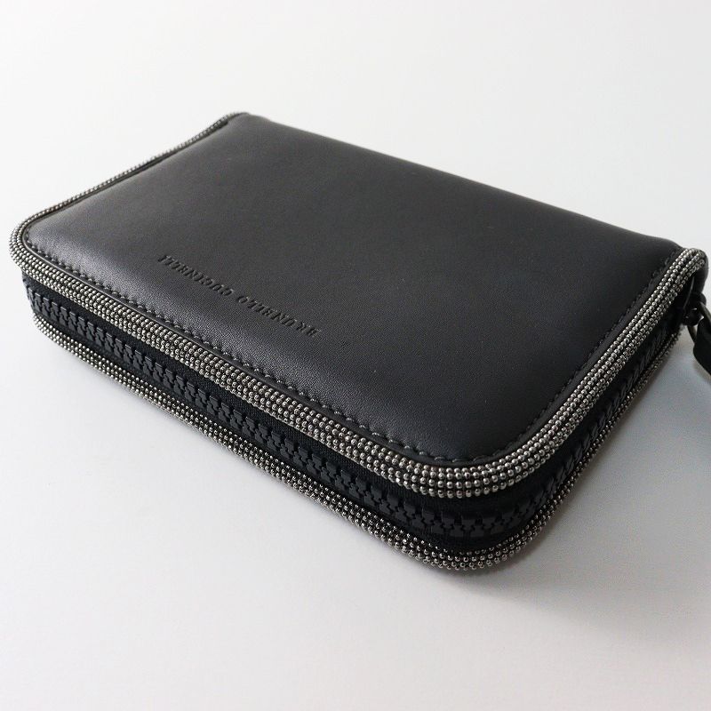 ラウンドジップウォレット グレー||財布