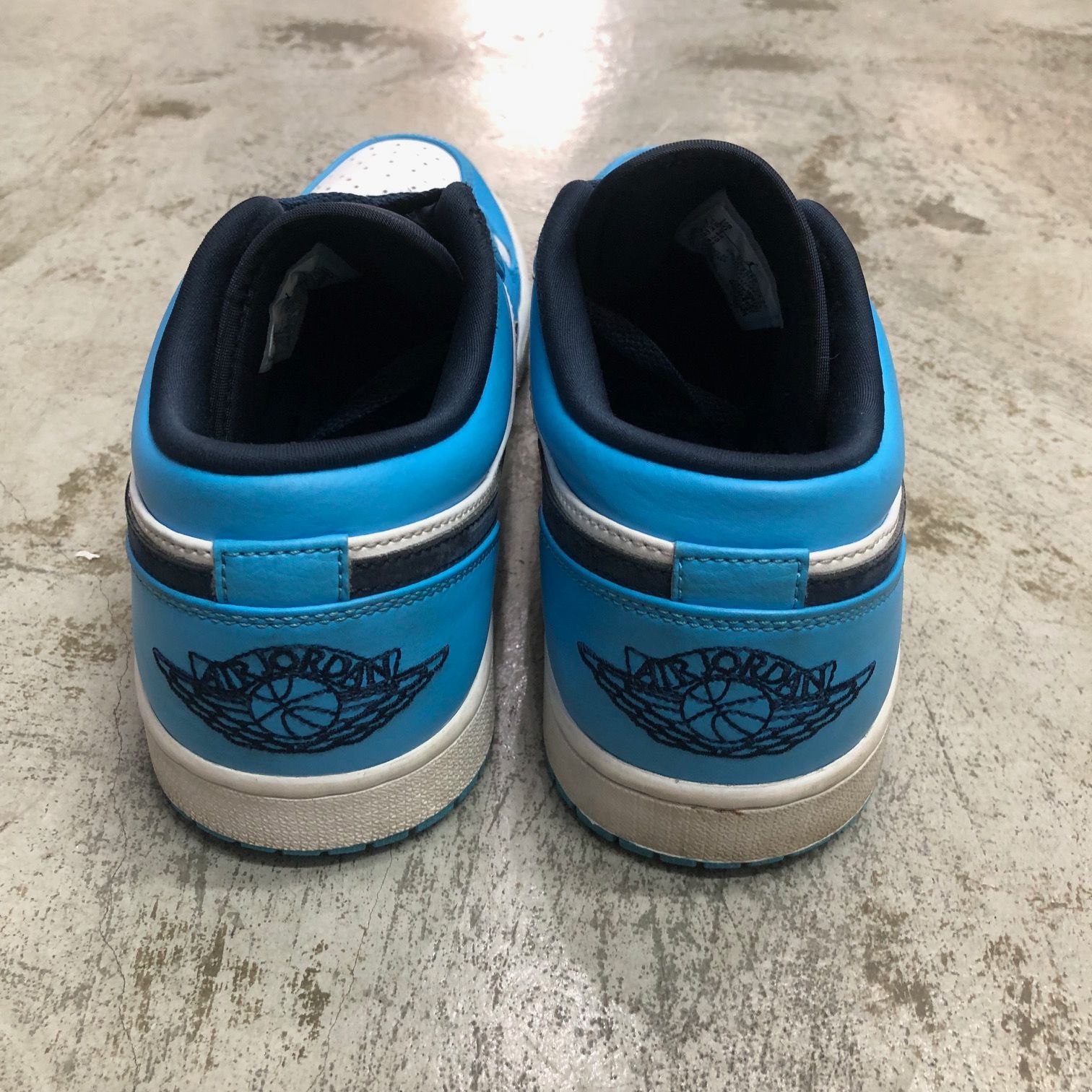 NIKE AIR JORDAN 1 LOW UNIVERSITY BLUE 553558-144 UNC エア 