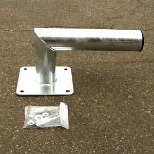 協和製作所 カーブミラー用 コンクリート壁面取付金具 76.3φ用 アンカーボルト4本付 メーカー直送 代引き決済不可 カーブミラー取付金具 道路反射鏡用