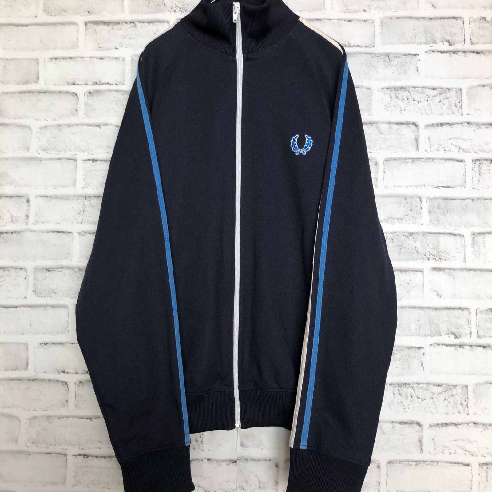 あ*あ様 80s美品　フレッドペリー古着トラックジャケット　月桂樹　ジャージ　ネ FRED PERRY - 新品同様】フレッドペリー古着トラックジャケット