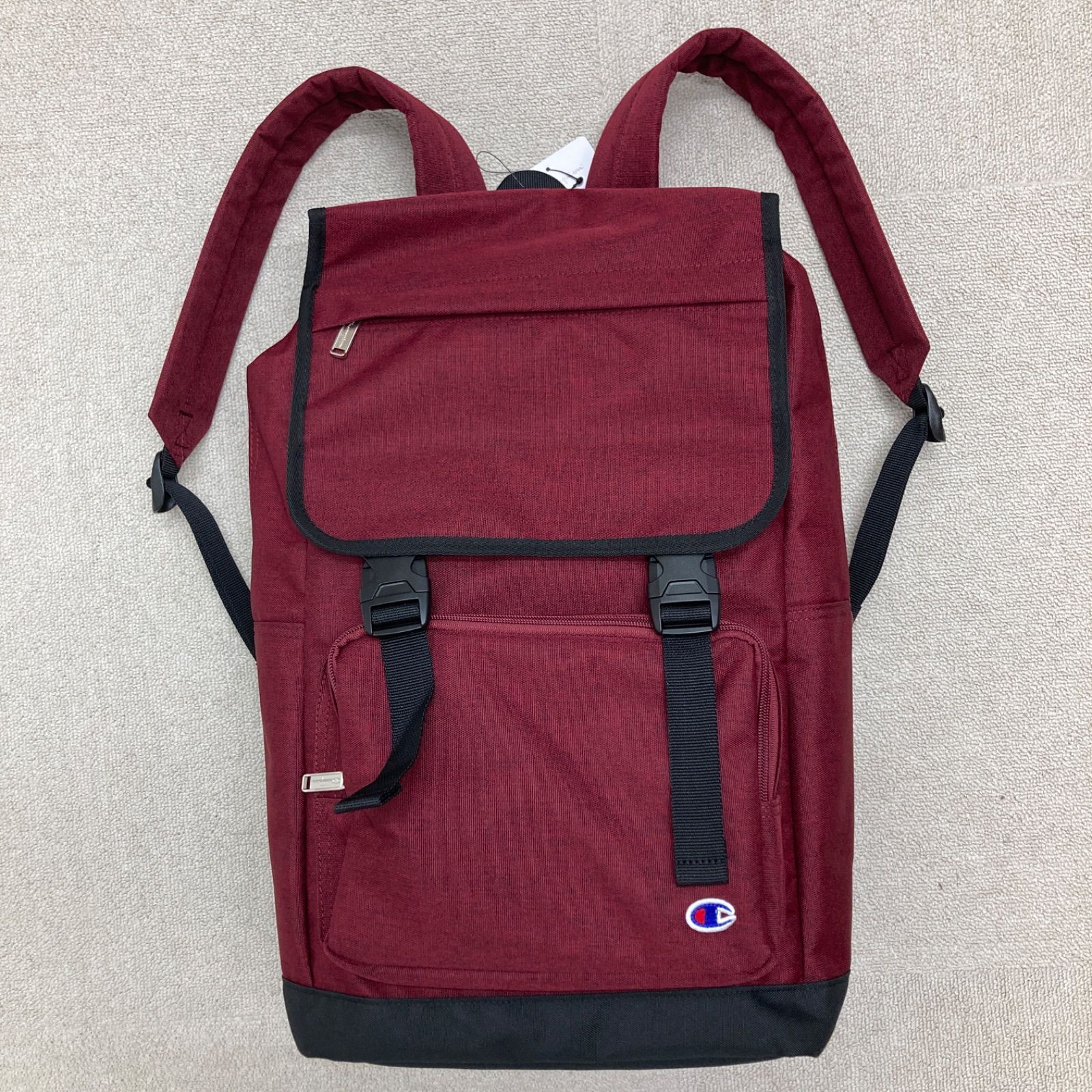 新品　Champion リュックサック　バックパック　ワインレッド　大容量　通学