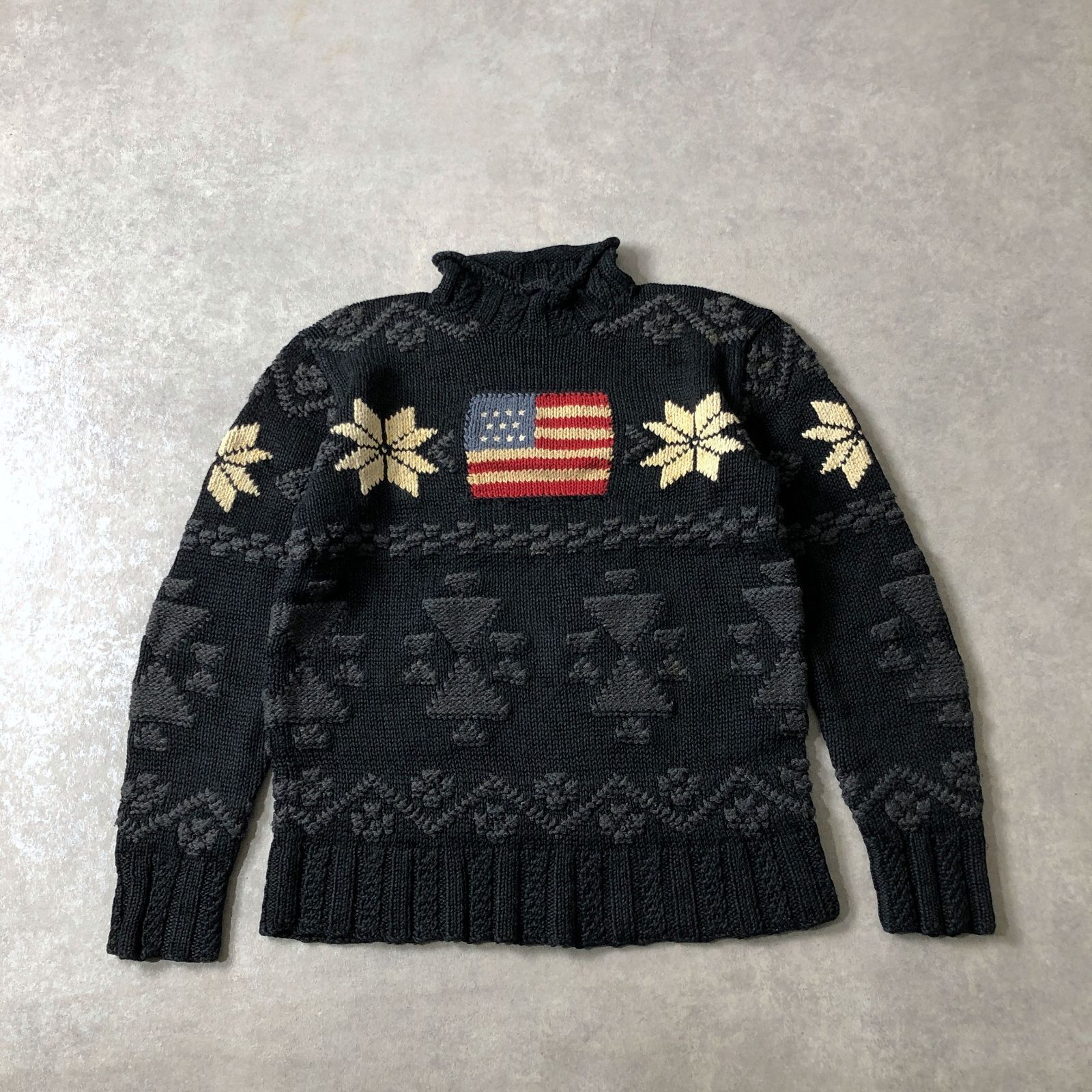 90年代 POLO SPORT ヴィンテージ USAフラッグ リネンコットン