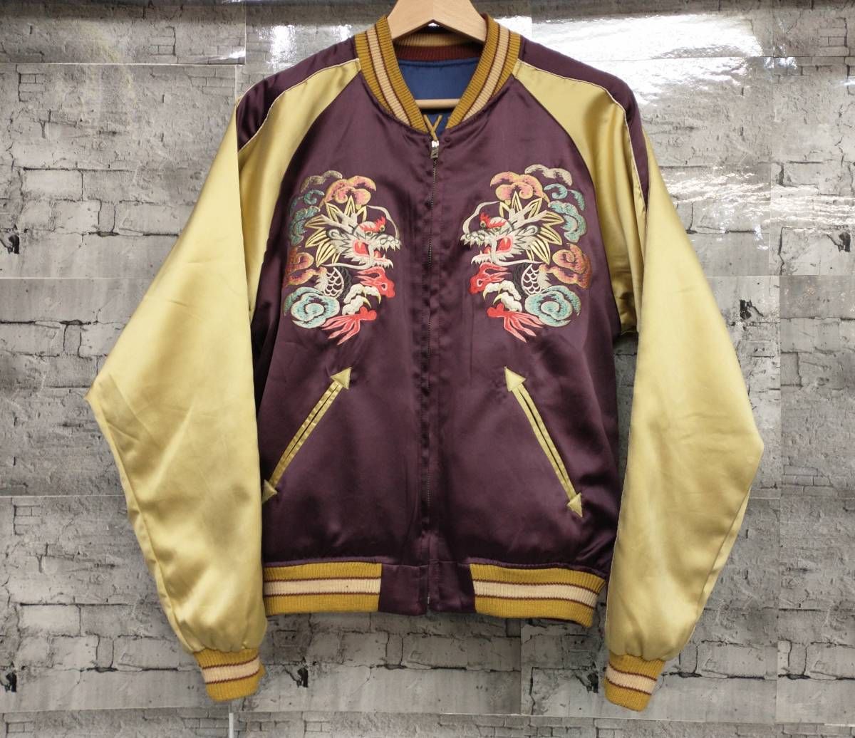 東洋エンタープライズ リバーシブル スカジャン M スカル 龍 東洋エンタープライズ リバーシブル スカジャン M スカル 龍