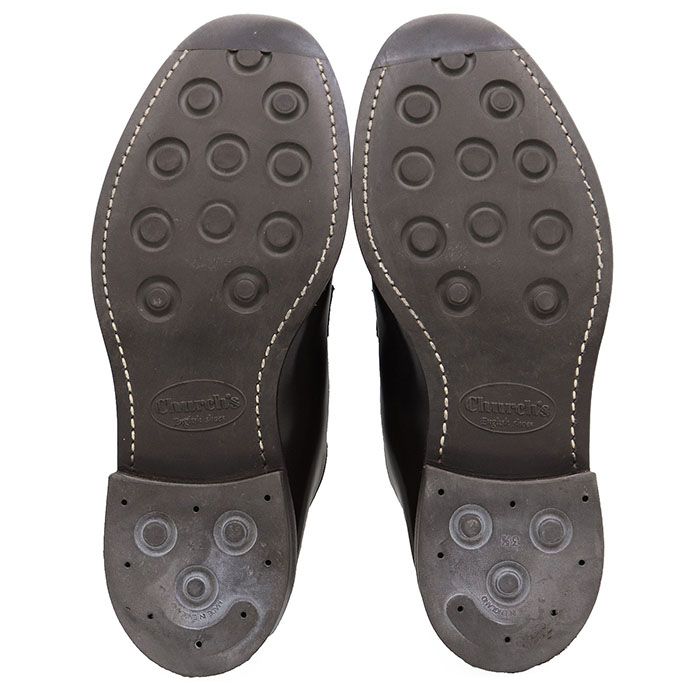 ポリッシュドバインダーカーフ プレーントゥ