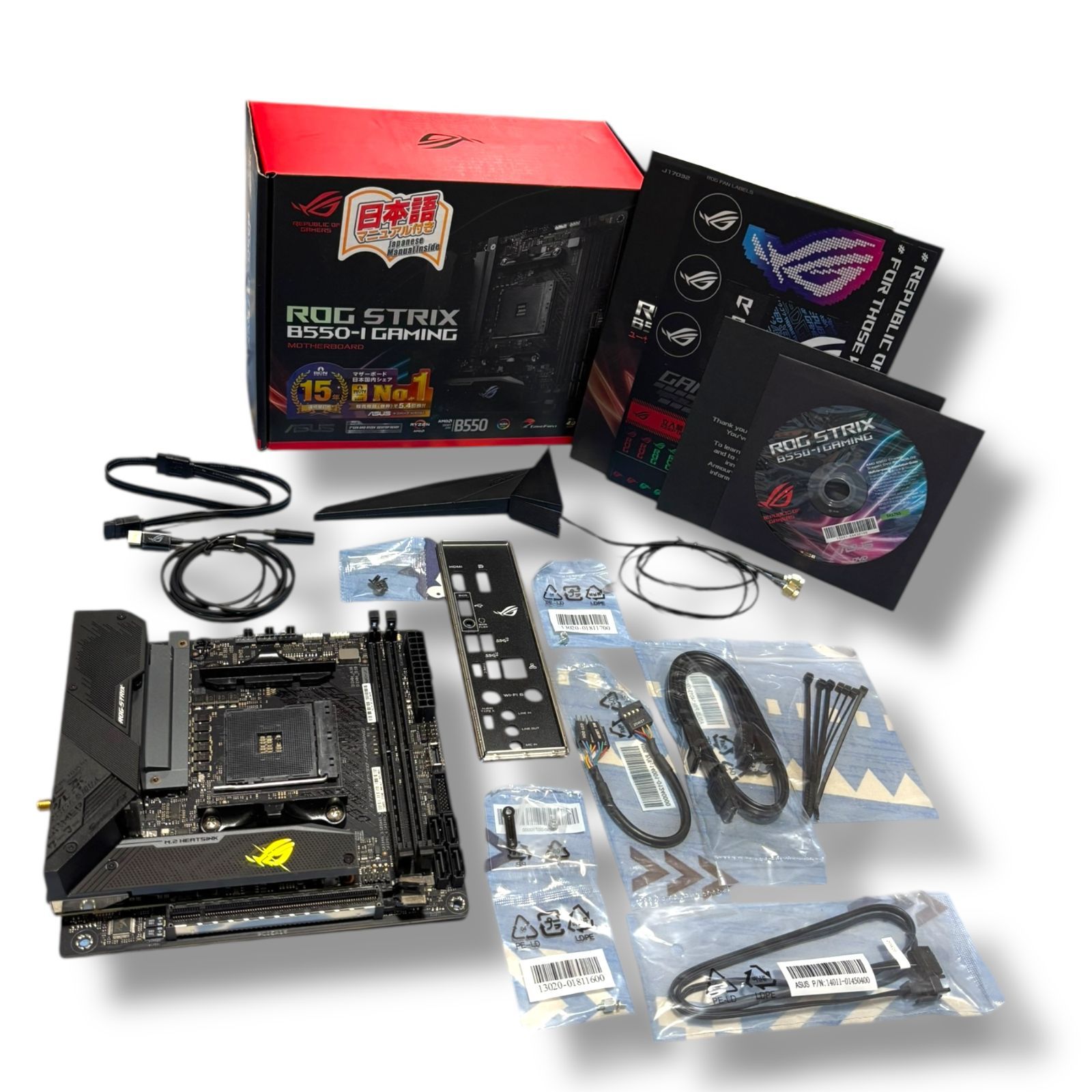 管理番号3006 ASUS AMD B550 搭載 AM4 対応 マザーボード ROG STRIX B550-I GAMING Mini ITX