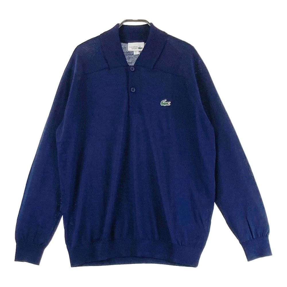 サイズ：5 LACOSTE SPORT/ラコステスポーツ 2023年モデル ニットポロセーター ウール混  ネイビー系 [240101320763] ゴルフウェア メンズ ストスト