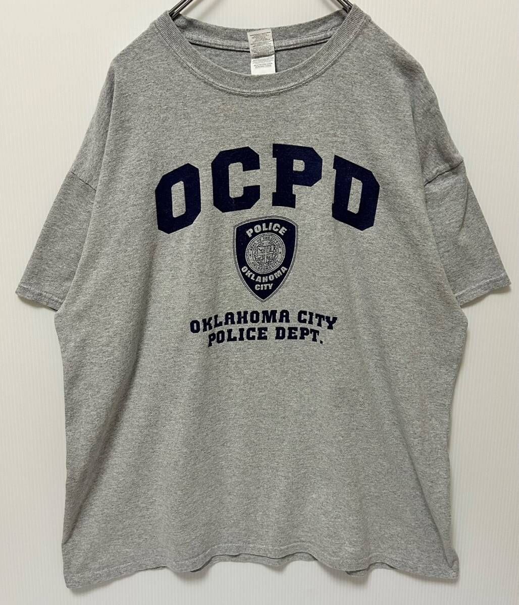 送料無料】No.0058 古着 XL ギルダン 90s ビックロゴTシャツ