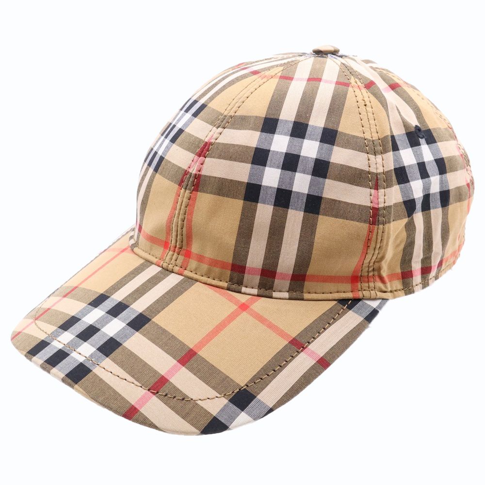BURBERRY バーバリー ノヴァチェック柄 コットン ベースボールキャップ 帽子 4073689 ベージュ