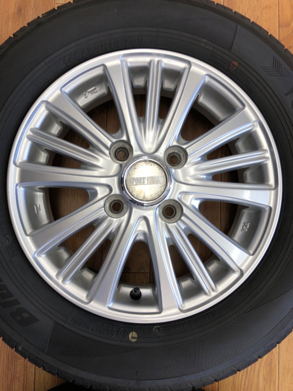 80R13 アルミホイールset