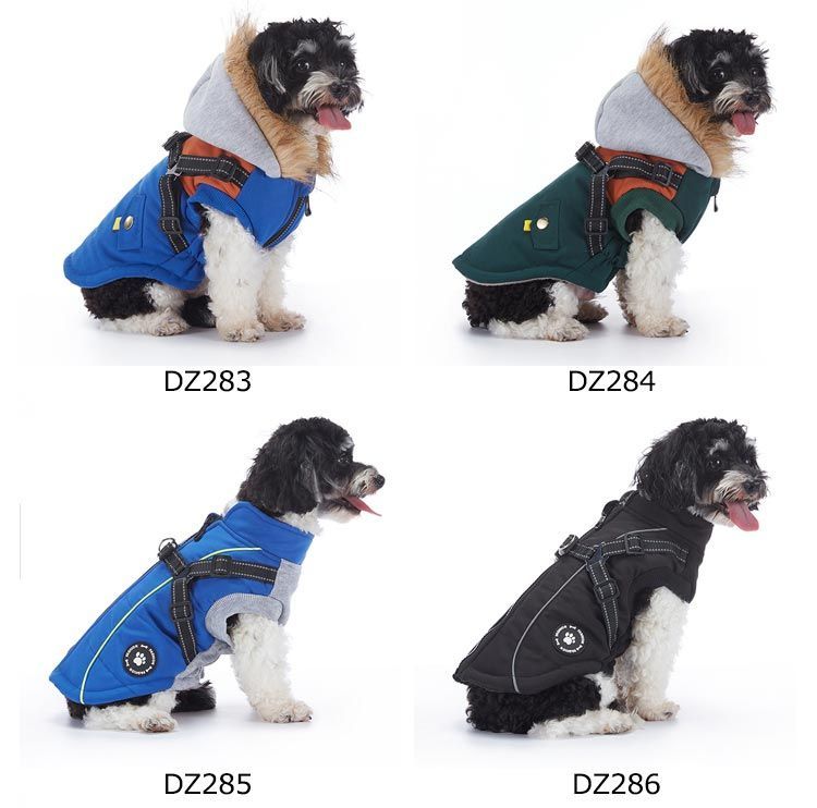 重ね着 中綿入り 小型犬 コート 犬服 ジャケット ドッグウェア 防寒着