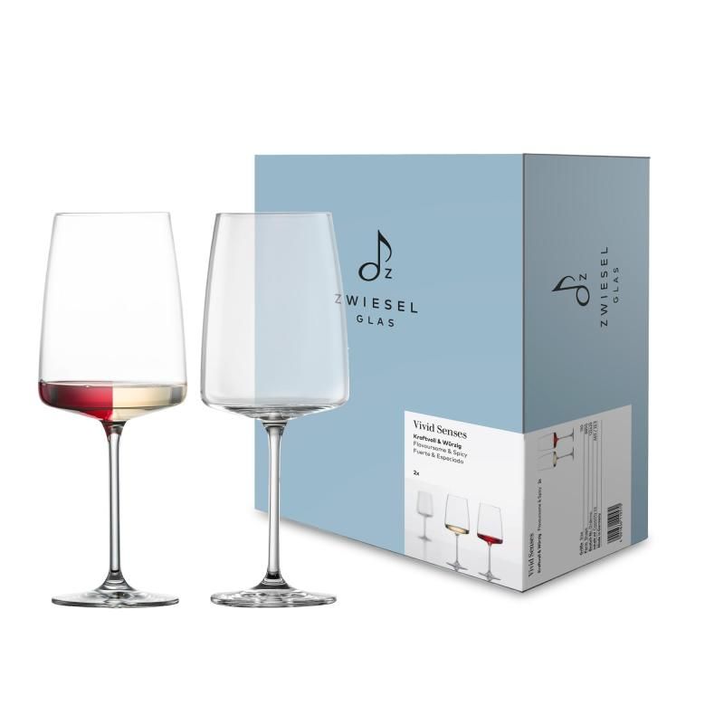 Zwiesel Glas ZWIESEL ツヴィーゼル ワイングラス 赤白兼用 ヴィヴィッド センス 風味豊かでスパイシーなワイン 660ml 122429 2個セット