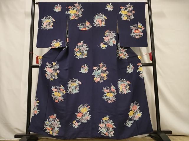 楽天市場】【新古品】 江戸小紋 訪問着 着物 正絹 袷 伝統工芸士
