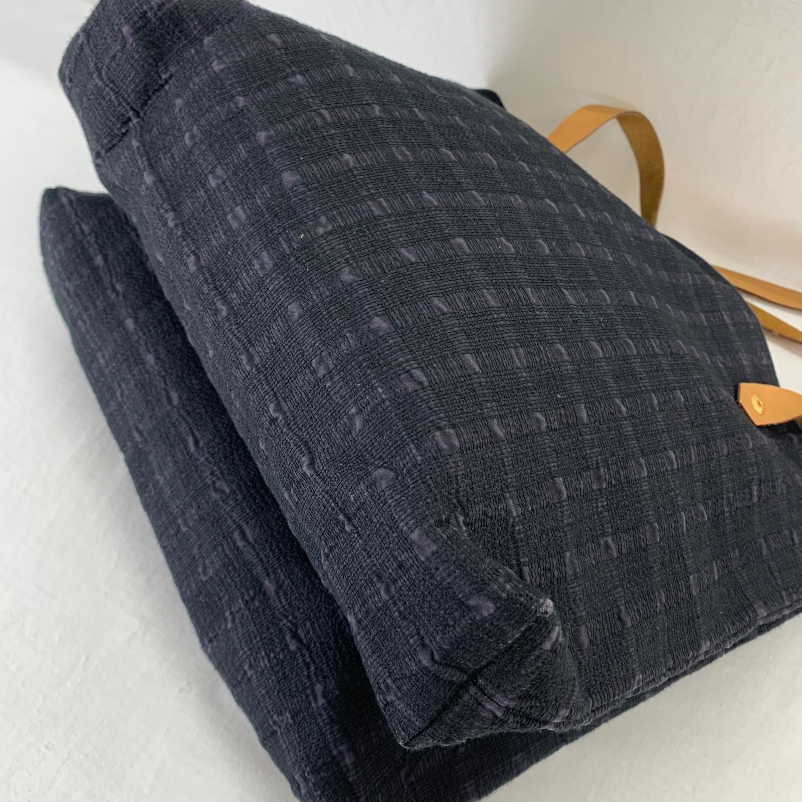 HERMES エルメス アメダバ カバ ドゥ レザー キャンバス
