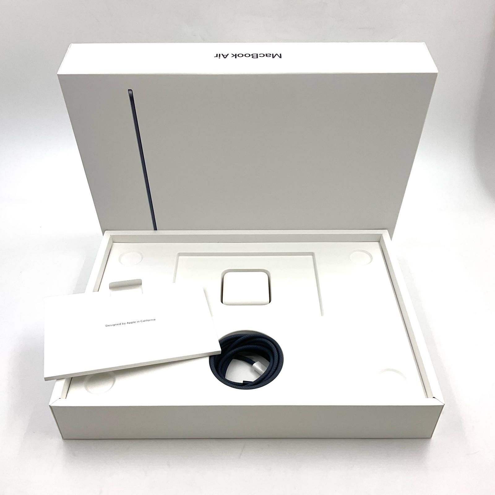 MacBook Air 13インチ16GB SSD512GB 箱付き　美品 MacBook Air 13インチ 2025 M4 16GB SSD 512GB ミッドナイト 100