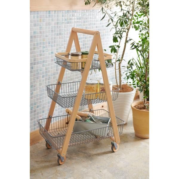 リヴ キャリーバスケットワゴンM LIVCM3GR